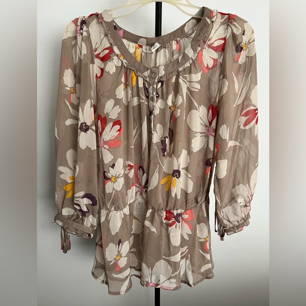 Old Navy Size M 3/4 Sleeve Blouse
